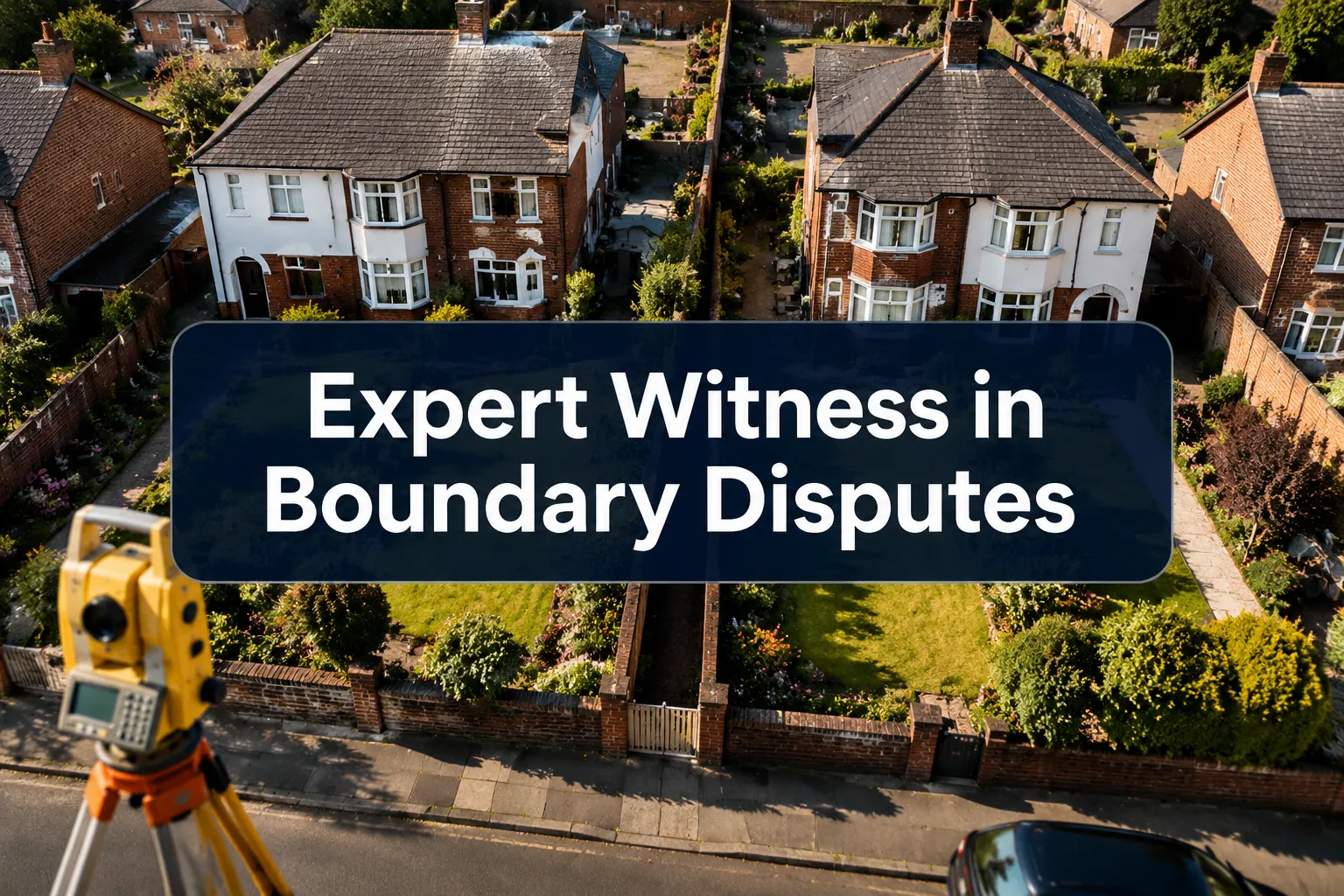 Expert Witness Roles in Boundary Disputes: LiDAR Evidence and Party Wall Integration for 2026 Cases