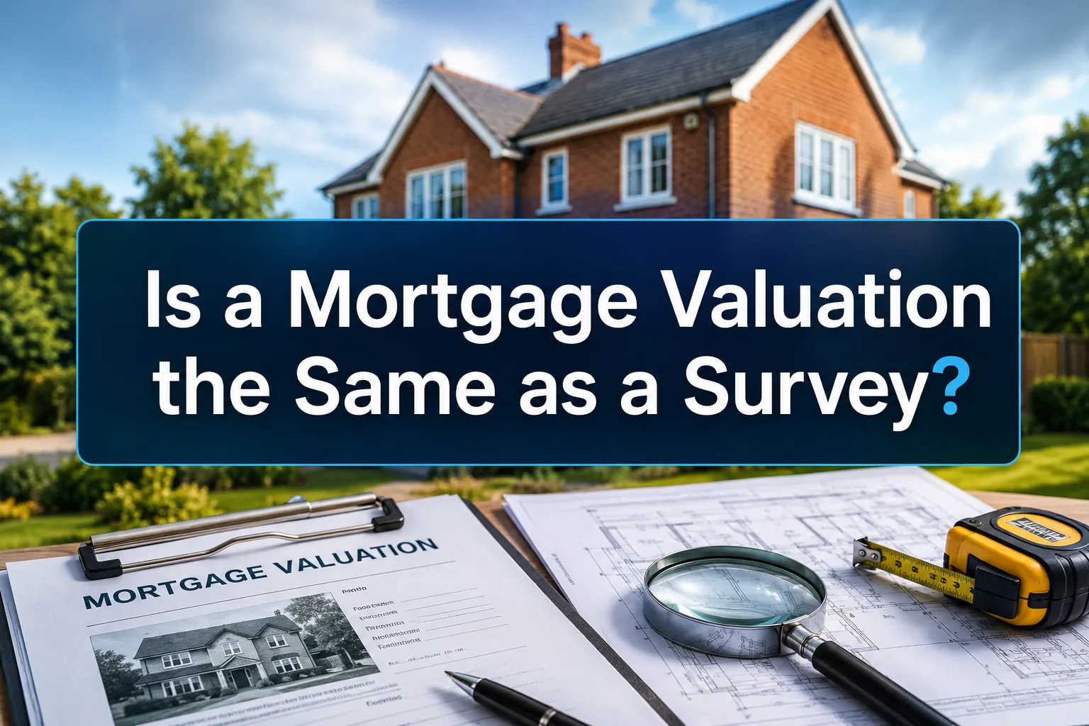 Mortgage Valuation vs Survey: Why They Are Not the Same Thing