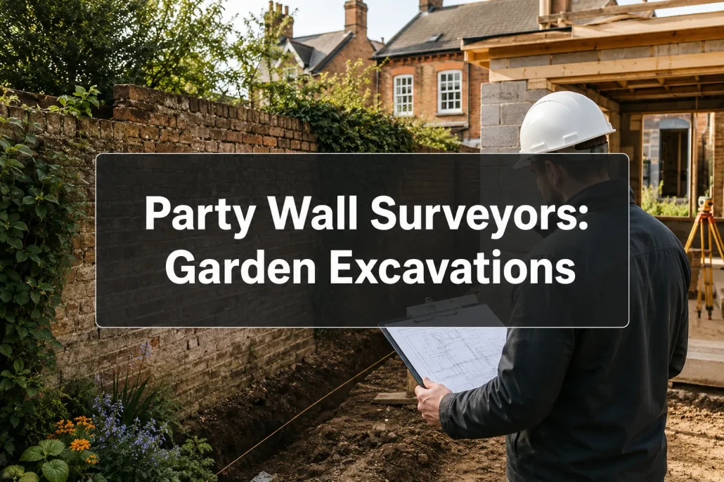 Party Wall Surveyors for Garden Boundary Excavations: Notice Thresholds and Award Clauses for Outbuildings