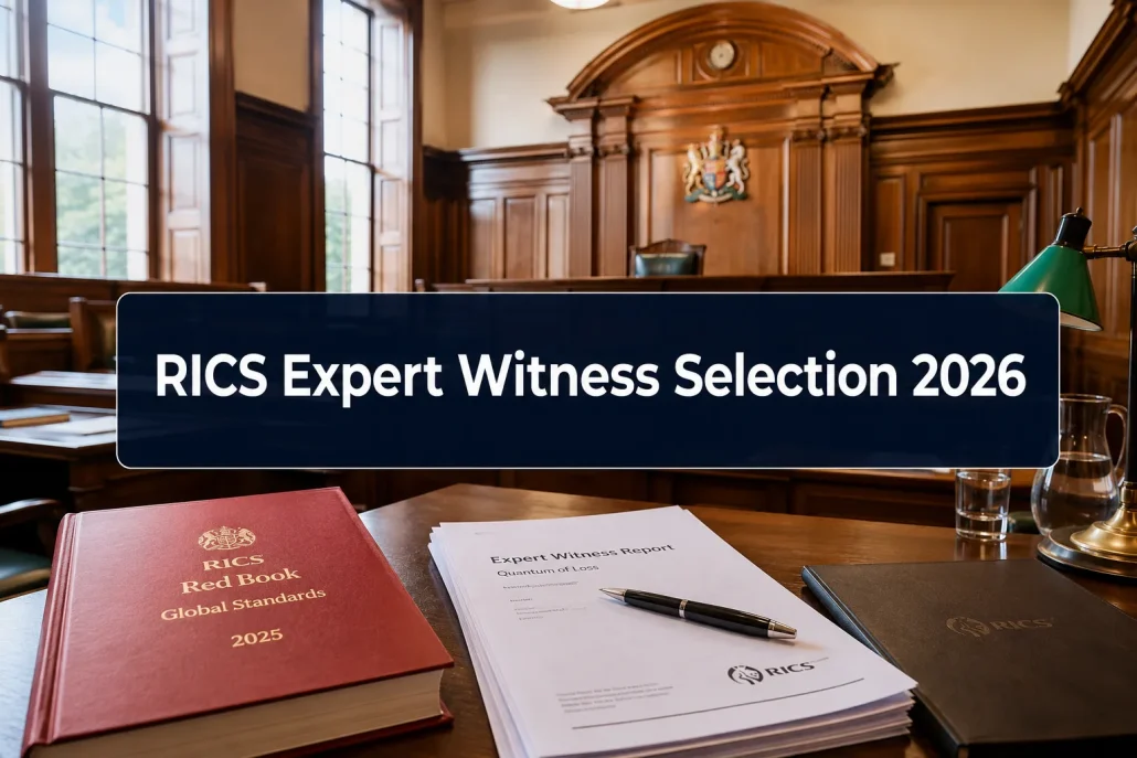RICS Firm Selection for Expert Witness Services: Valuations, Party Wall, and Building Surveys in 2026 Litigation