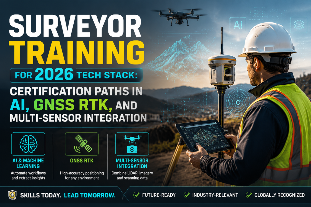 Surveyor Training for 2026 Tech Stack: Certification Paths in AI, GNSS RTK, and Multi-Sensor Integration