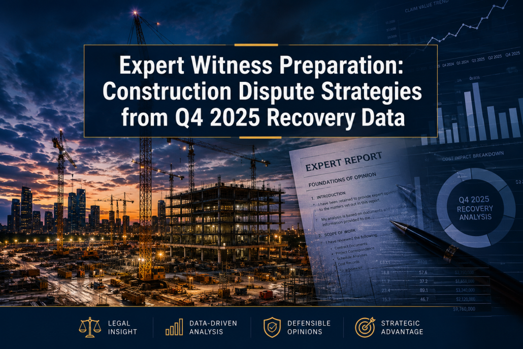 Expert Witness Preparation for Construction Monitor Insights: Dispute Strategies from Q4 2025 Recovery Data