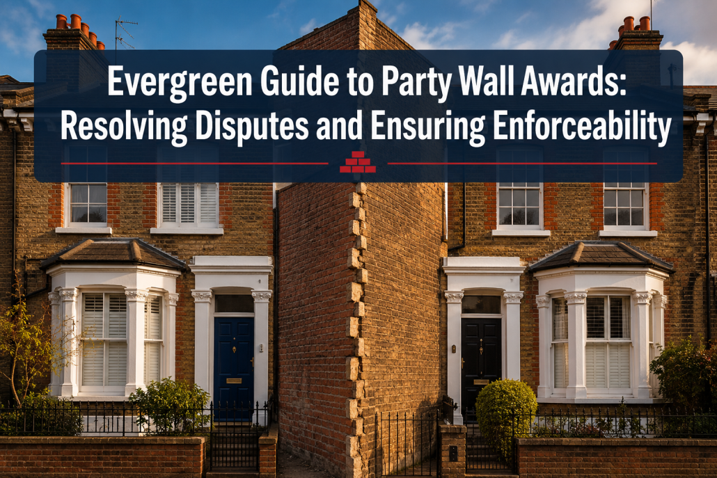 Evergreen Guide to Party Wall Awards: Resolving Disputes and Ensuring Enforceability