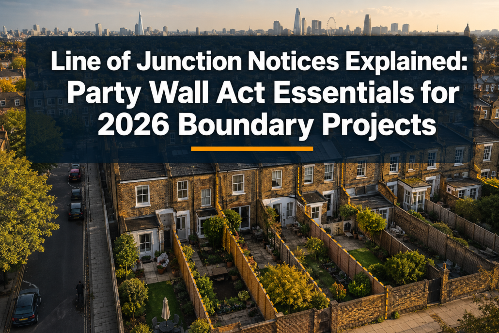 Line of Junction Notices Explained: Party Wall Act Essentials for 2026 Boundary Projects
