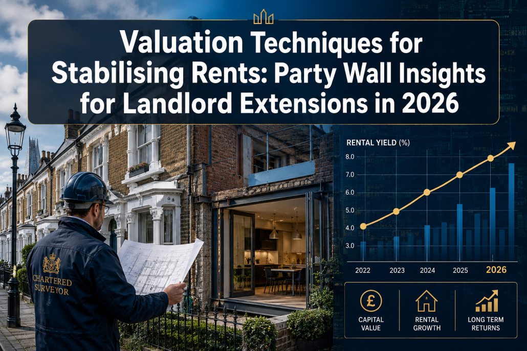 Valuation Techniques for Stabilising Rents: Party Wall Insights for Landlord Extensions in 2026