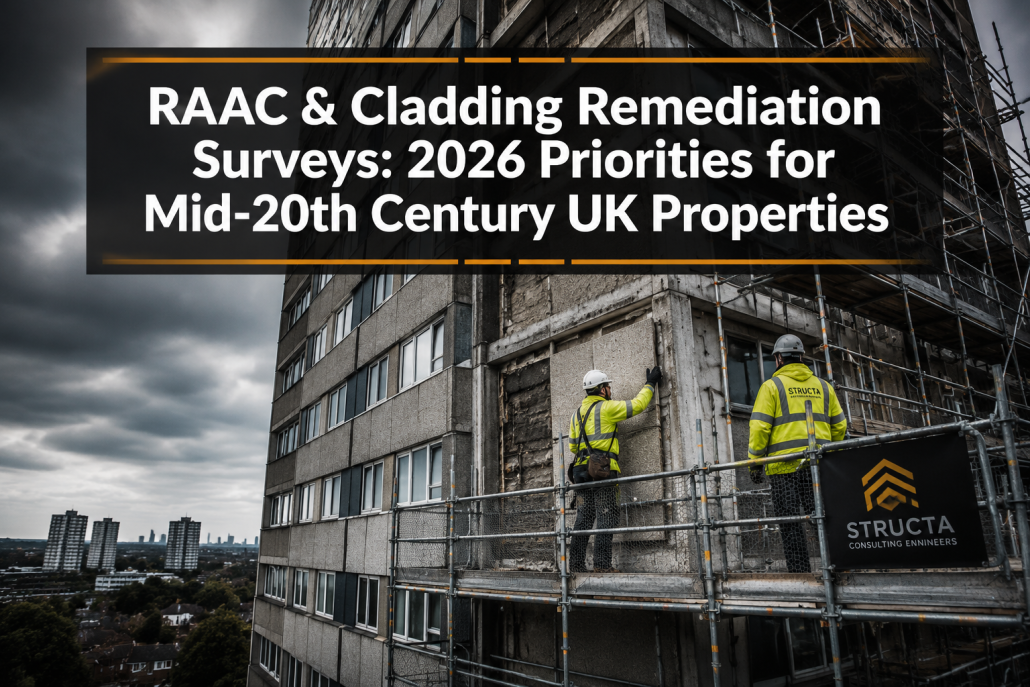 RAAC and Cladding Remediation Surveys: 2026 Priorities for Mid-20th Century UK Properties
