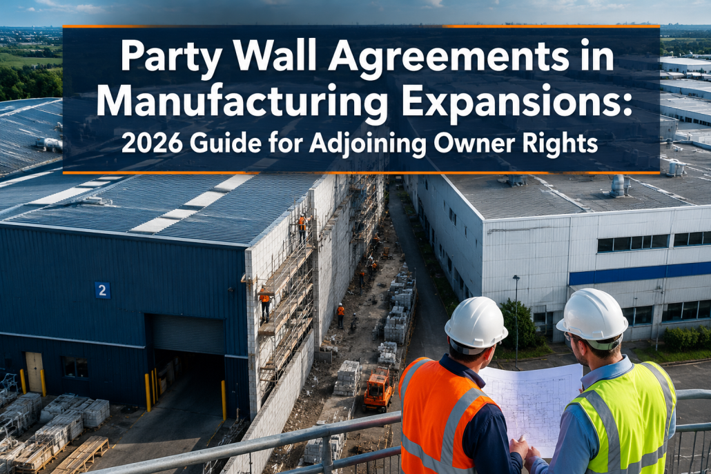 Party Wall Agreements in Manufacturing Expansions: 2026 Guide for Adjoining Owner Rights