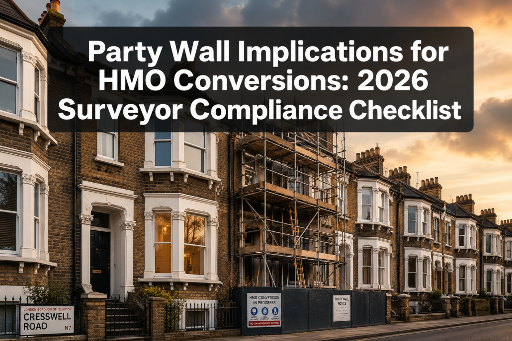Party Wall Implications for HMO Conversions in Tight Rental Markets: 2026 Surveyor Compliance Checklist
