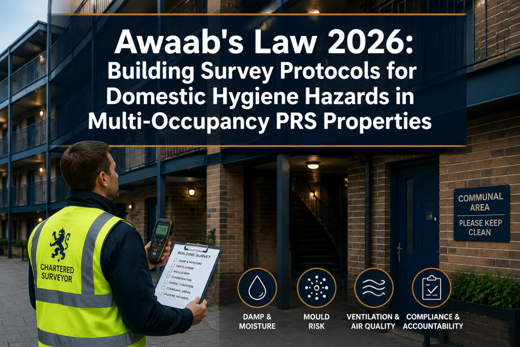 Building Survey Protocols for Domestic Hygiene Hazards: Awaab's Law 2026 in Multi-Occupancy PRS Properties