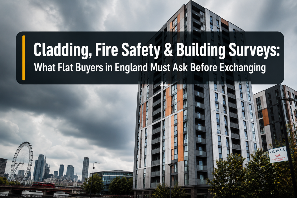 Cladding, Fire Safety and Building Surveys: What Flat Buyers in England Should Ask Before Exchanging