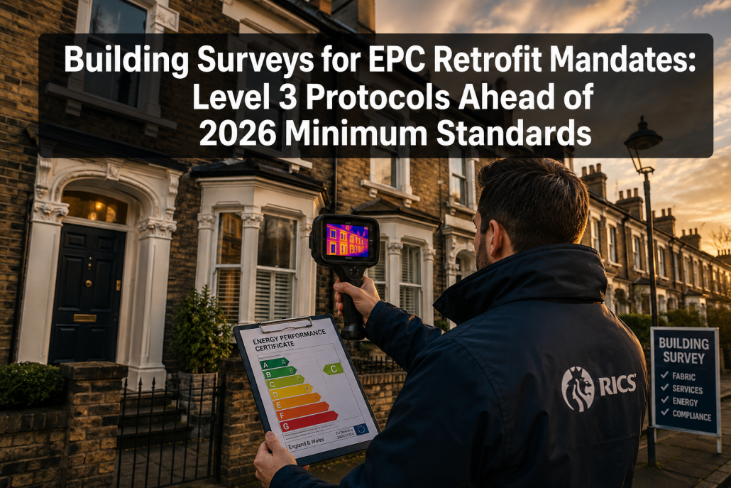 Building Surveys for EPC Retrofit Mandates: Level 3 Protocols Ahead of 2026 Minimum Standards