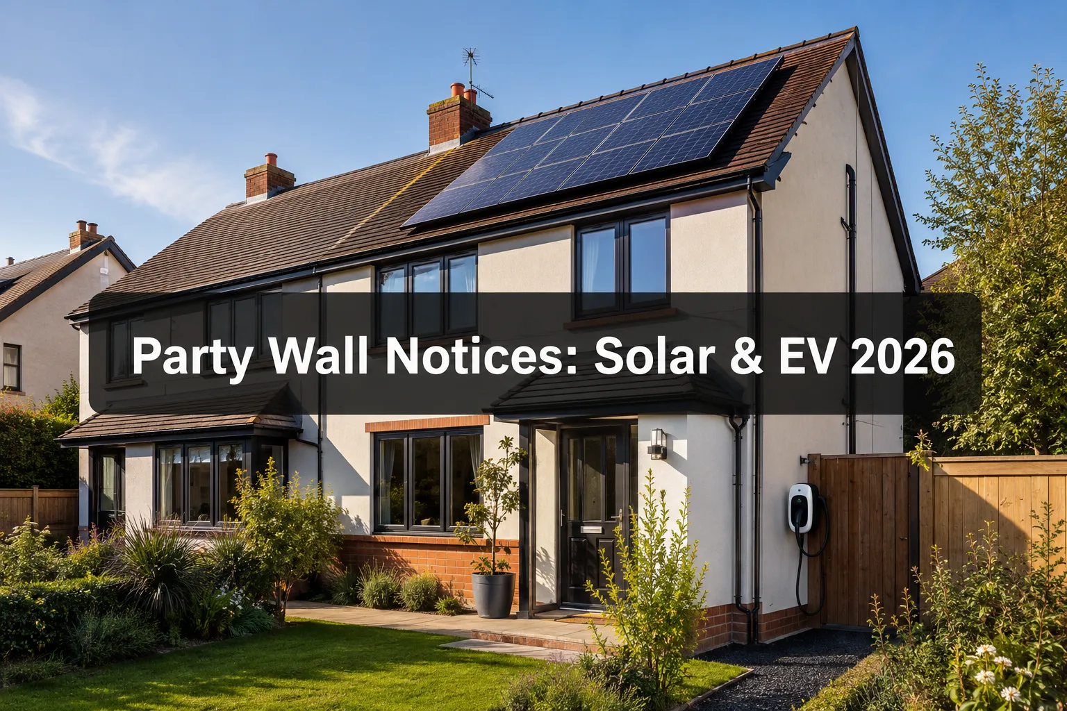 Party Wall Notices for Renewable Energy Projects: Boundary Surveys for 2026 Solar and EV Charger Installations