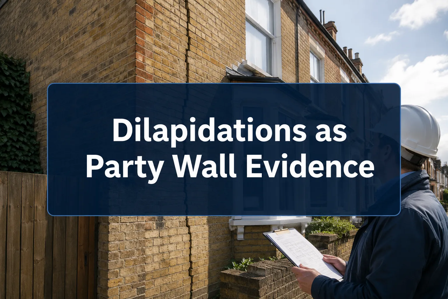 Schedules of Dilapidations as Party Wall Evidence: Linking Lease-End Repairs to Boundary Works 2026