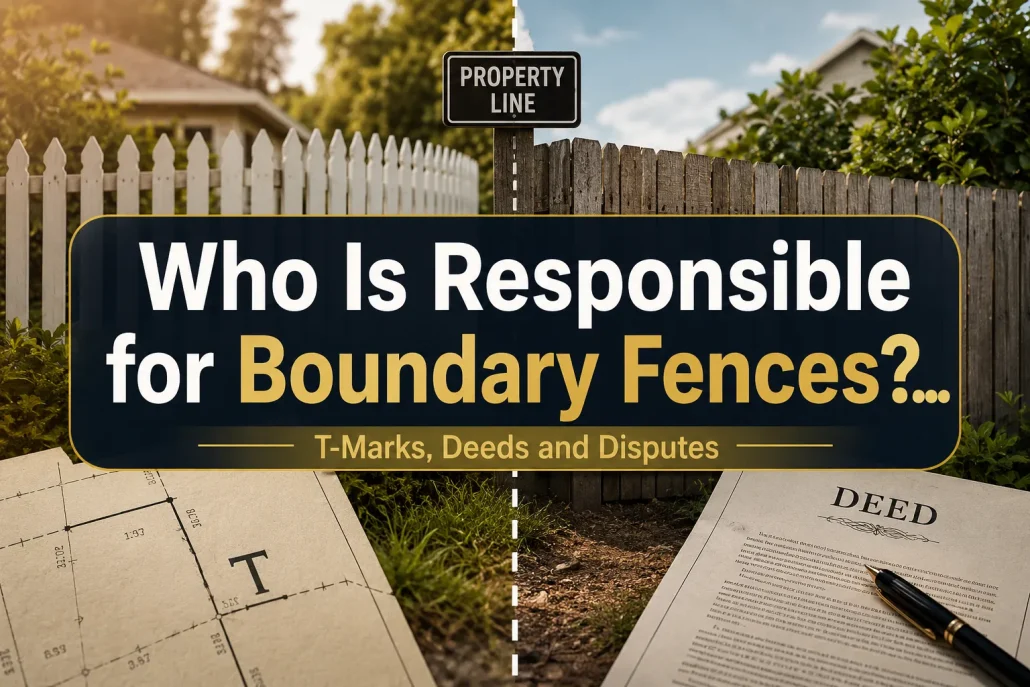 Who Is Responsible for Boundary Fences? T-Marks, Deeds and Disputes