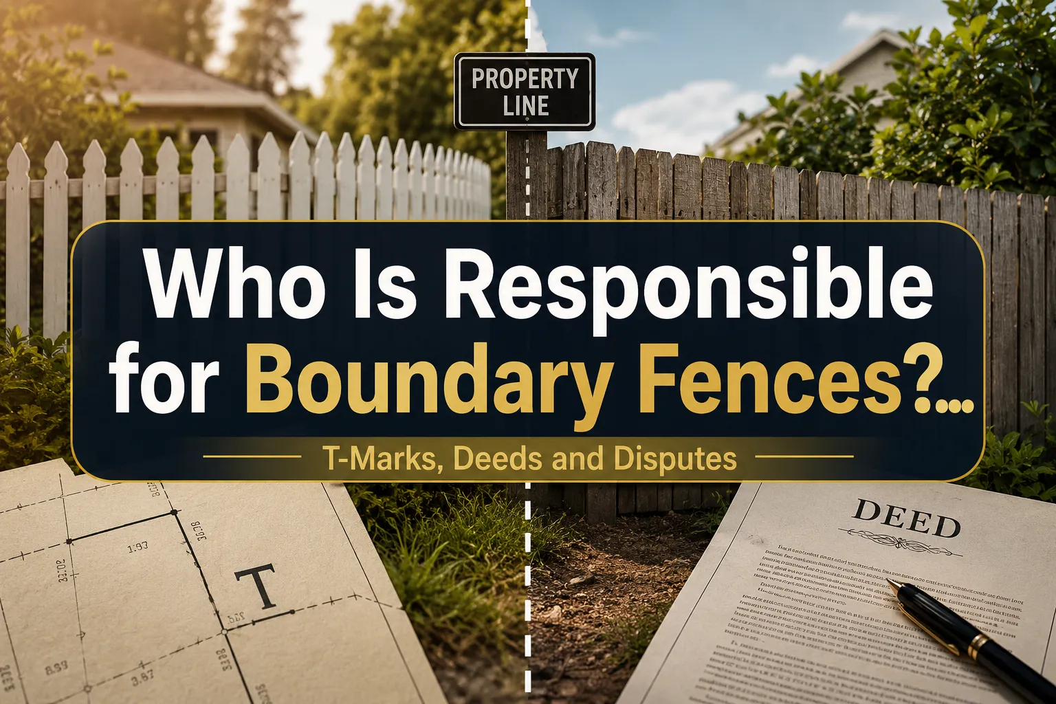 Who Is Responsible for Boundary Fences? T-Marks, Deeds and Disputes