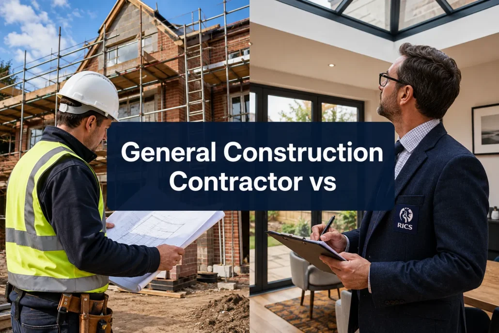 General Construction Contractor vs Chartered Building Surveyor: Who Should Lead Your UK Home Extension Project?