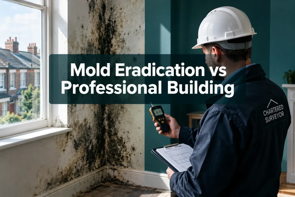 Mold Eradication vs Professional Building Survey: Why UK Homeowners Should Get a Surveyor's Opinion Before Paying for Treatment