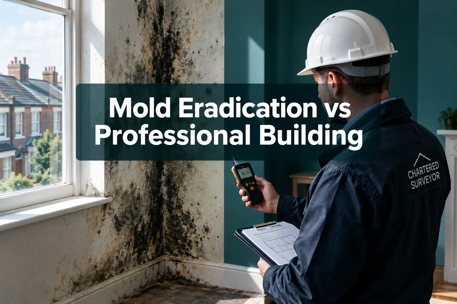 Mold Eradication vs Professional Building Survey: Why UK Homeowners Should Get a Surveyor's Opinion Before Paying for Treatment