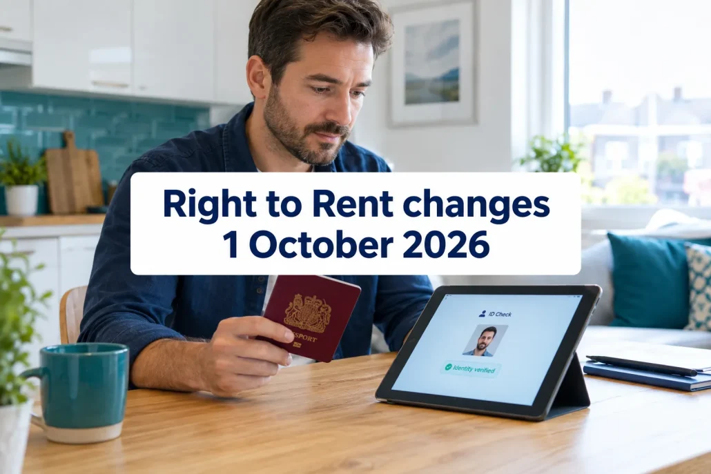 Right to Rent Changes 1 October 2026: What Landlords Must Do Now